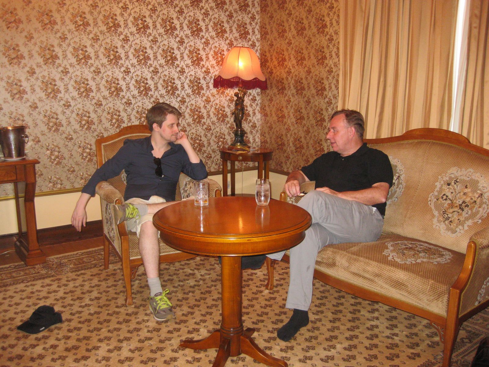 Robert Tibbo with American whistleblower Edward Snowden, Moscow (July 2016); Copyright N.Y. Jennifer